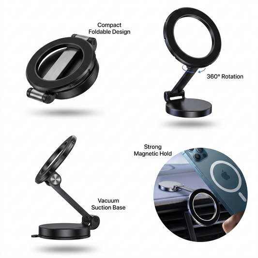 Twist-Lock 360° Magnetic Dashboard Phone Mount