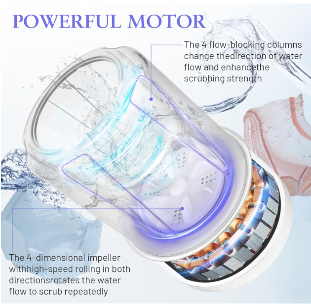 Portable Mini Washing Machine for Small Clothes