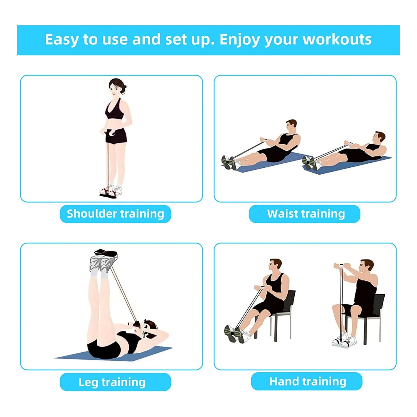 Yoga Pedal Puller Resistance Band – Full Body Fitness & Stretching Equipment