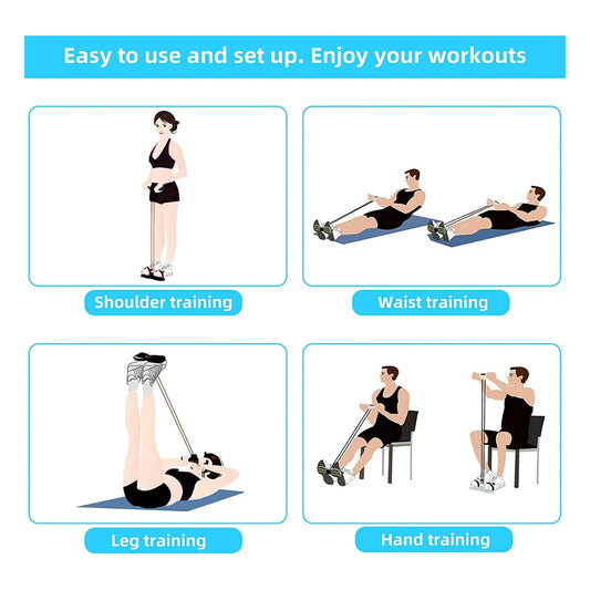 Yoga Pedal Puller Resistance Band – Full Body Fitness & Stretching Equipment