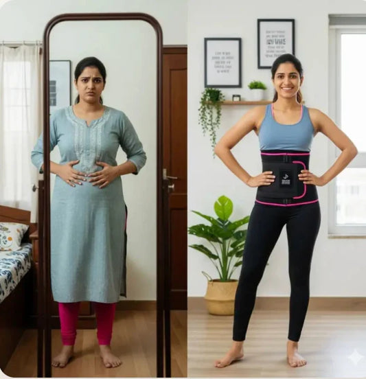 Waist Trimmer Belt with Adjustable Compression Fit