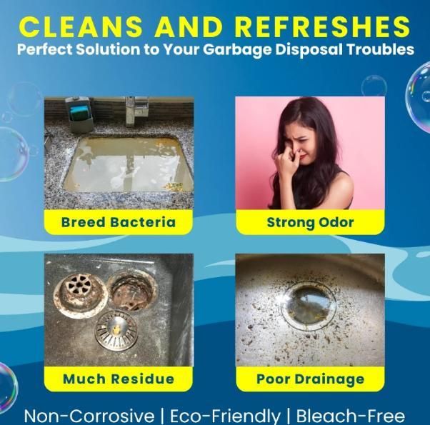 LemonBlast Deep Clean Drain Bubble Tablets – Lemon Fresh (24 pcs)