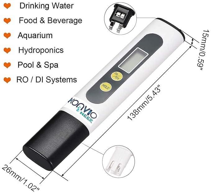 Portable TDS Meter for Drinking & RO Water