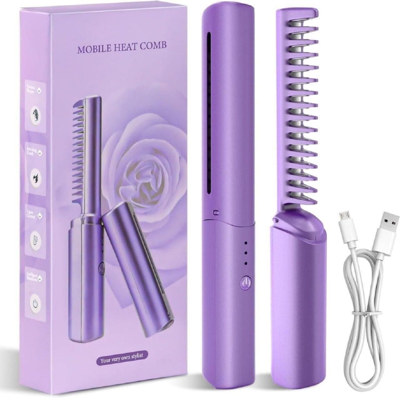 Portable Mini Hair Straightener and Hot Comb