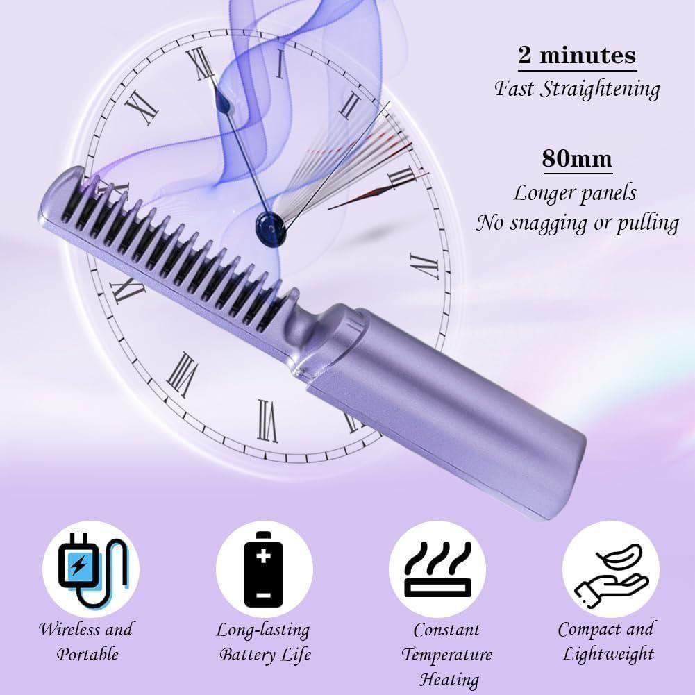 Portable Mini Hair Straightener and Hot Comb