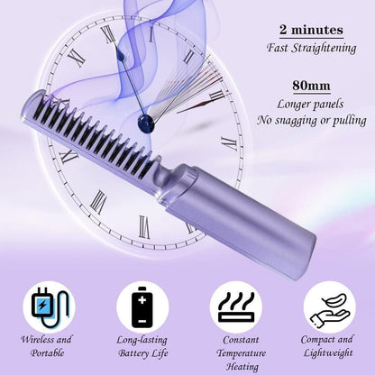 Portable Mini Hair Straightener and Hot Comb