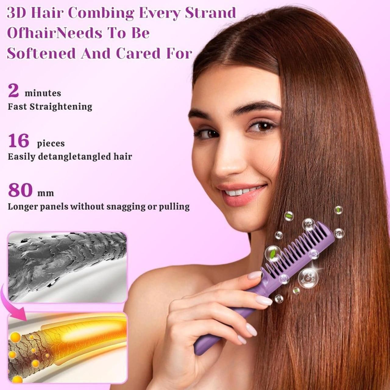 Portable Mini Hair Straightener and Hot Comb