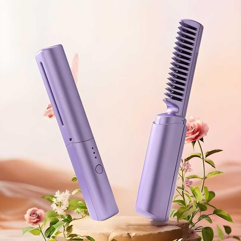 Portable Mini Hair Straightener and Hot Comb