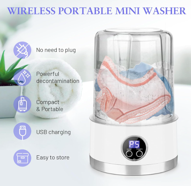 Portable Mini Washing Machine for Small Clothes