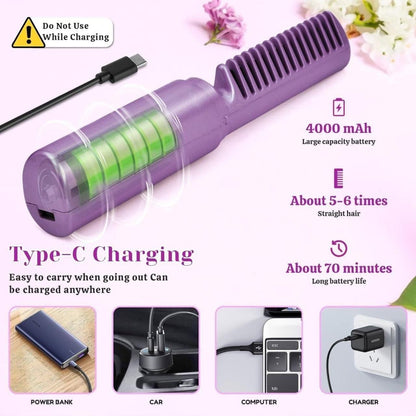 Portable Mini Hair Straightener and Hot Comb