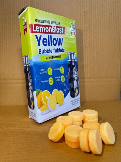 LemonBlast Deep Clean Drain Bubble Tablets – Lemon Fresh (24 pcs)