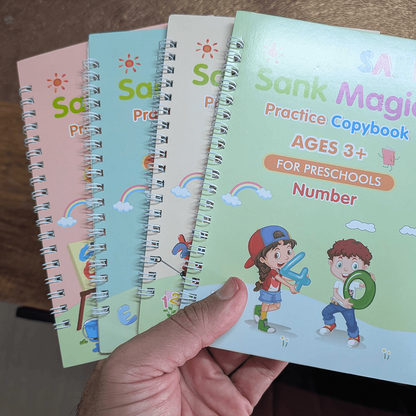 Sank Magic Copybook For Children - Set of 4 With 10 Refills