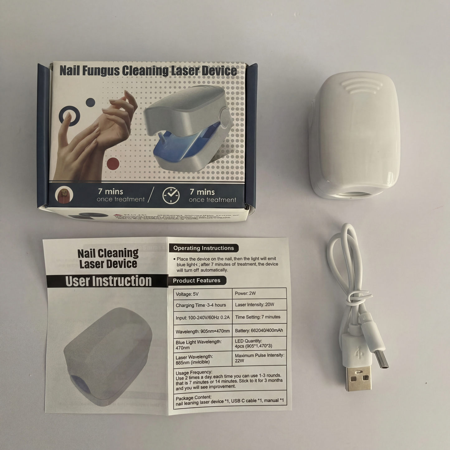 7-Minute Nail Care Light – At-Home Nail Hygiene Device