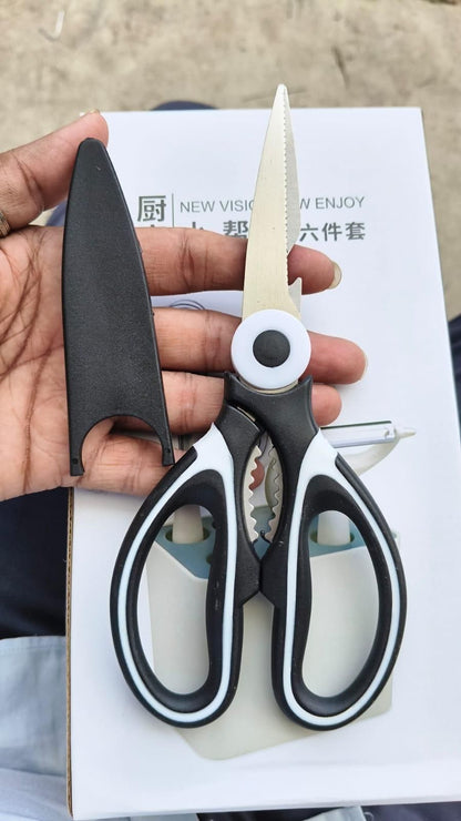 Multi-Function Kitchen Scissors – Meat, Veg & Bone Cutter
