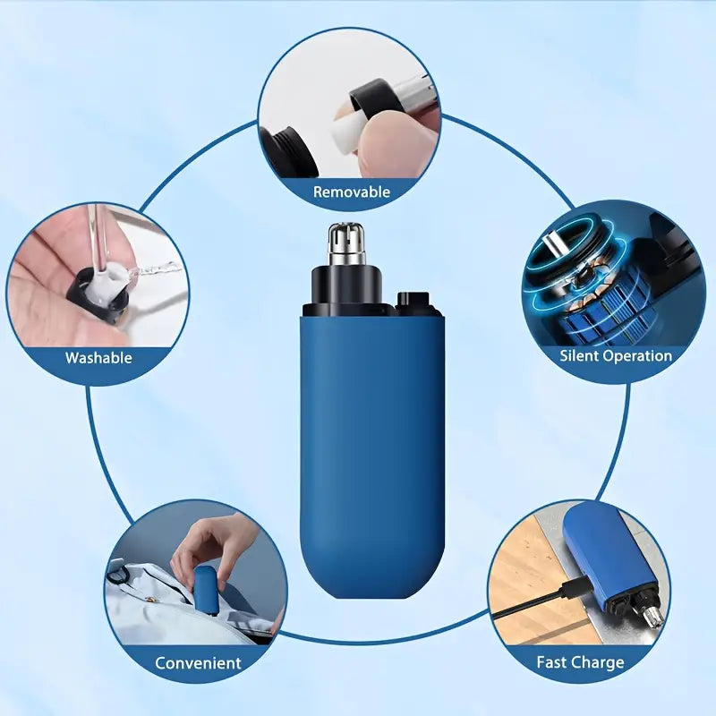 Compact USB Rechargeable Nose & Ear Grooming Trimmer