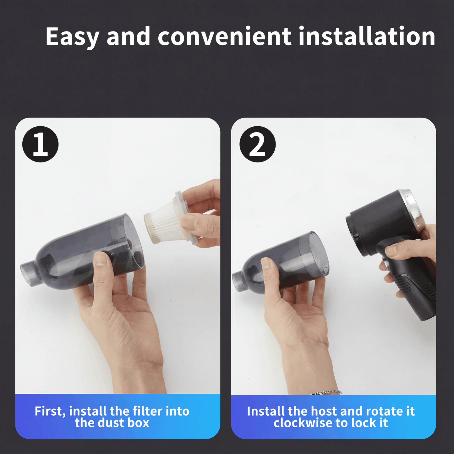 Cordless Portable Air Duster with Suction Cleaning