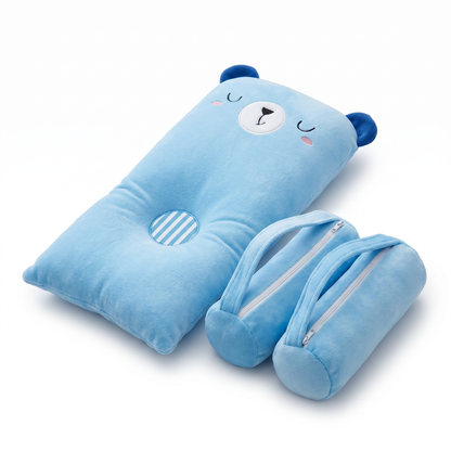 Cradle-Cup 360° Soft Cartoon Head-Shaping Pillow for Babies
