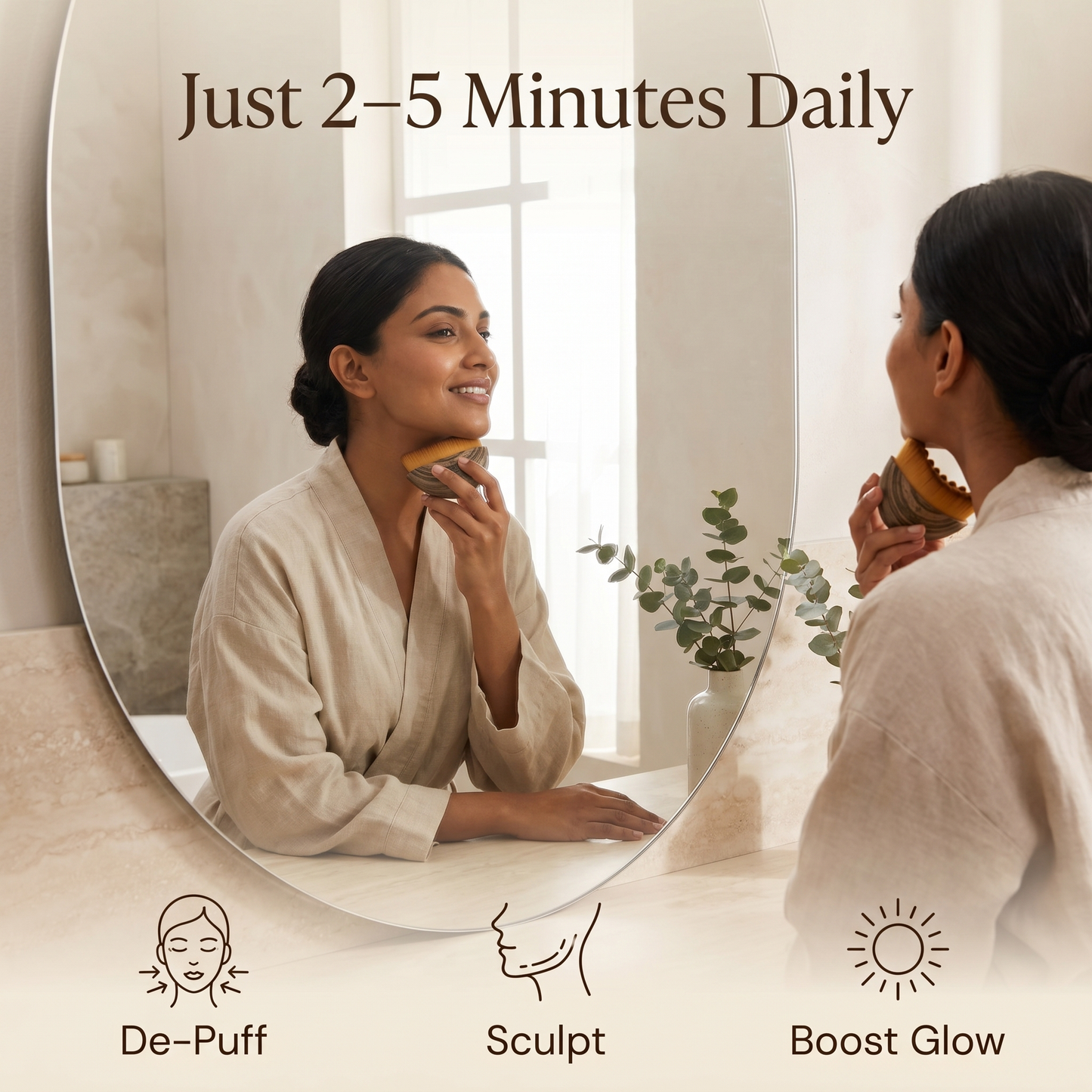 Sculpt Lymphatic Contour Face Brush