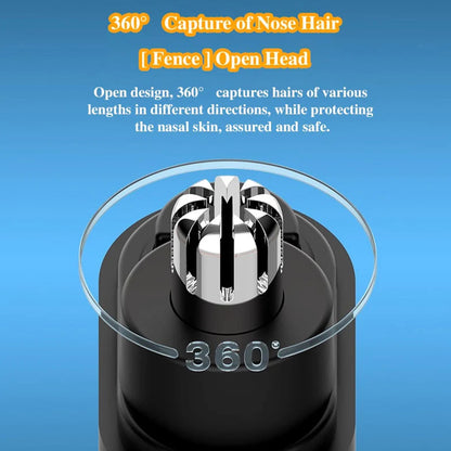 Compact USB Rechargeable Nose & Ear Grooming Trimmer