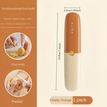 Mini Fruit Knife + Peeler Combo | Compact & Travel-Friendly