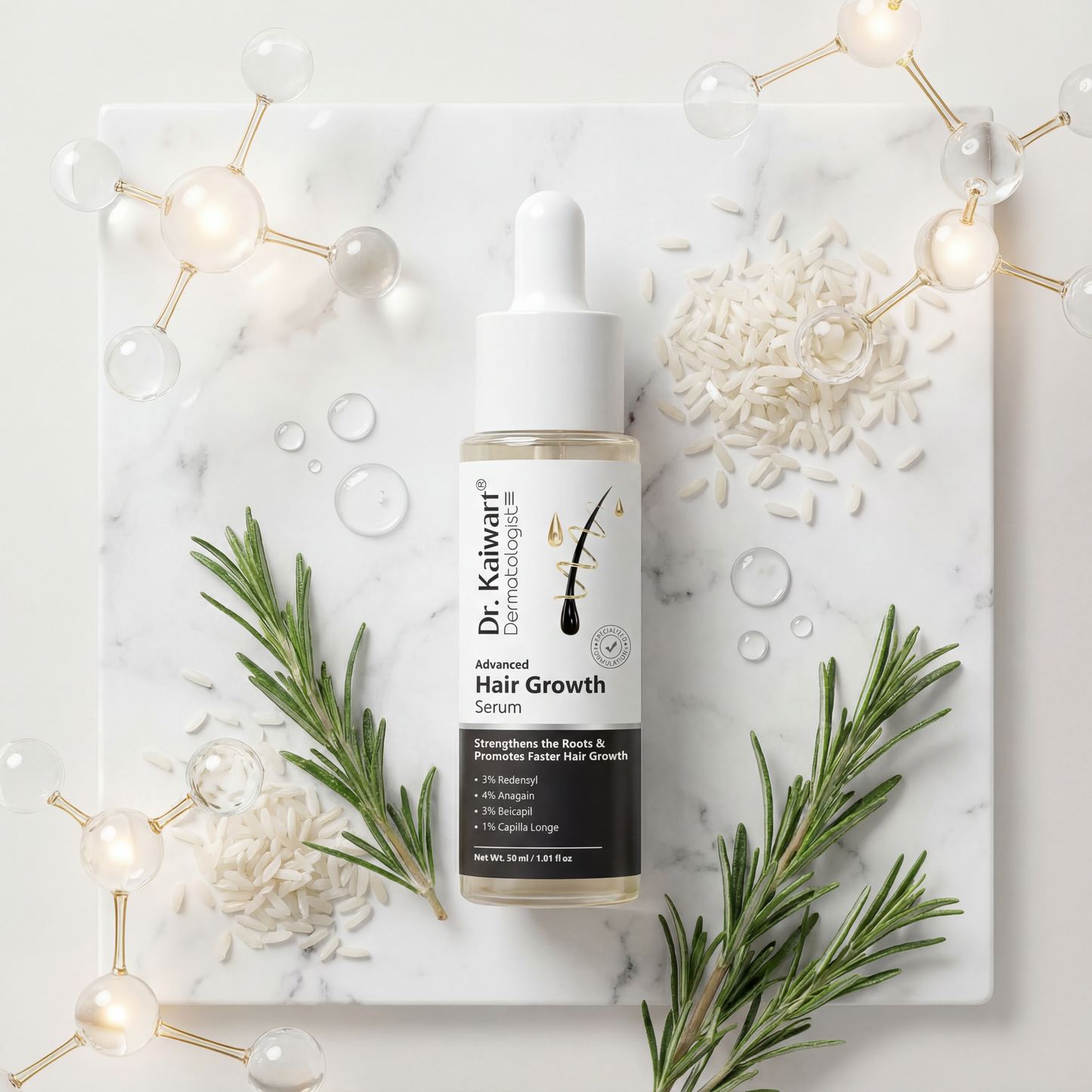 Advanced Hair Growth Serum with Redensyl, Anagain & Baicapil – 30 ml
