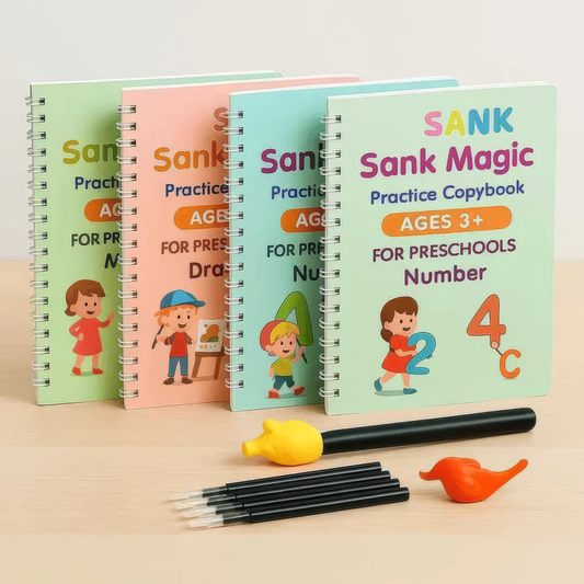 Sank Magic Copybook For Children - Set of 4 With 10 Refills