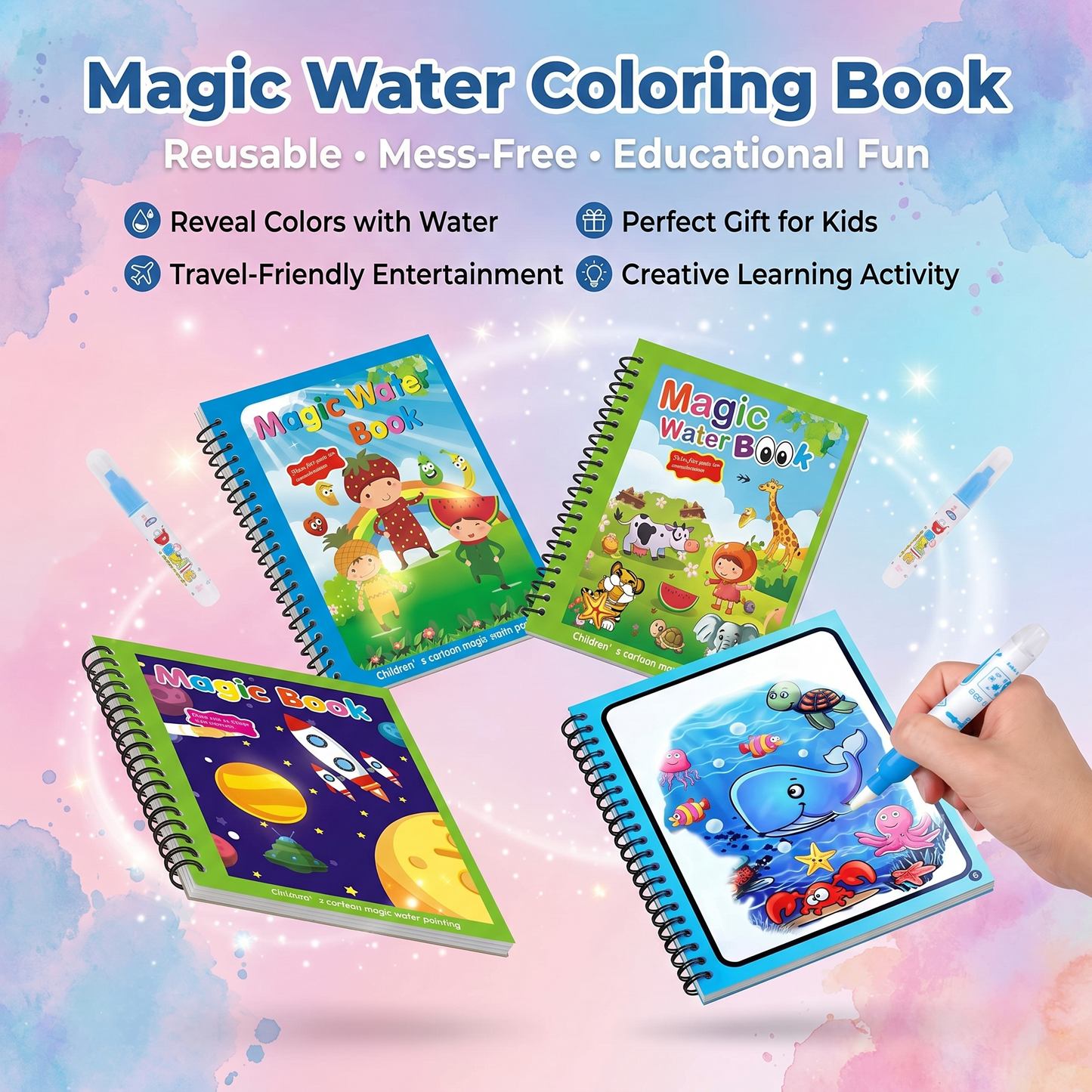 Magic Water Coloring Book