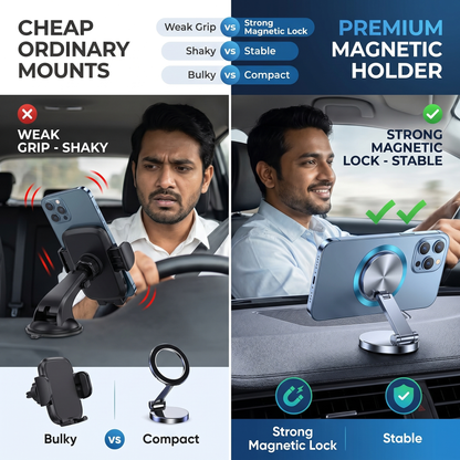 Twist-Lock 360° Magnetic Dashboard Phone Mount