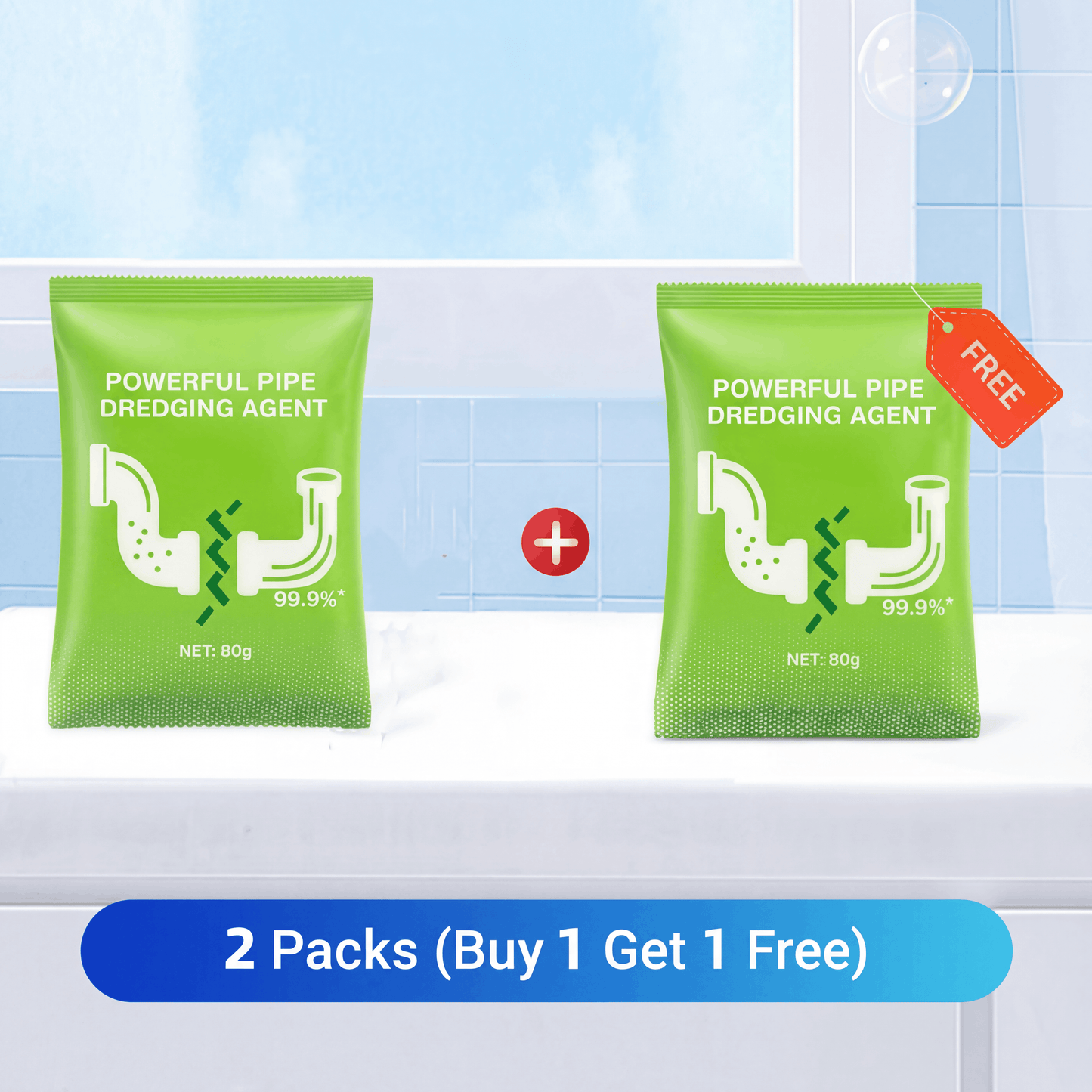 Pipe Dredging & Drain Cleaning Powder (Pack of 2)