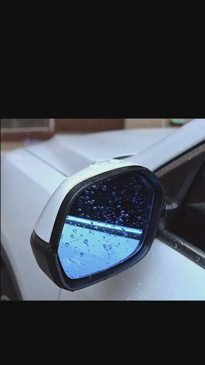 Car Rearview Mirror Rain Shield (Carbon Fibre Finish)